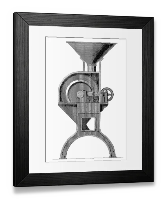 Framed Print : Revolving machine by R. Patterson
