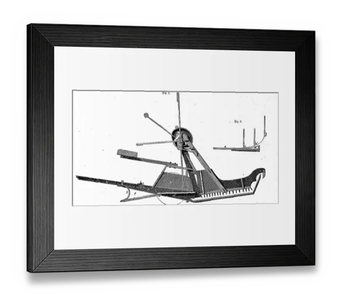 Framed Print : Agricultural machine, the McCormick mower Framed Print : Agricultural machine, the McCormick mower