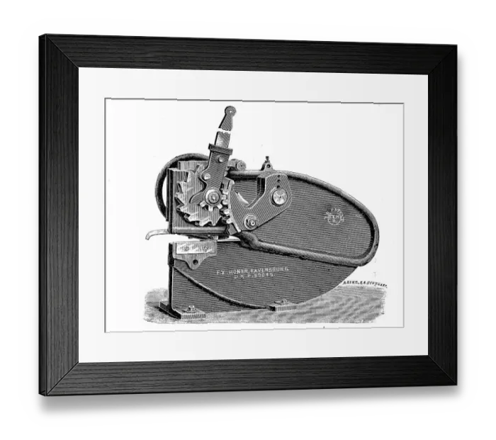 Framed Print : Illustration of a pair of tin snips for cutting sheets of unlimited length and width Framed Print : Illustration of a pair of tin snips for cutting sheets of unlimited length and width