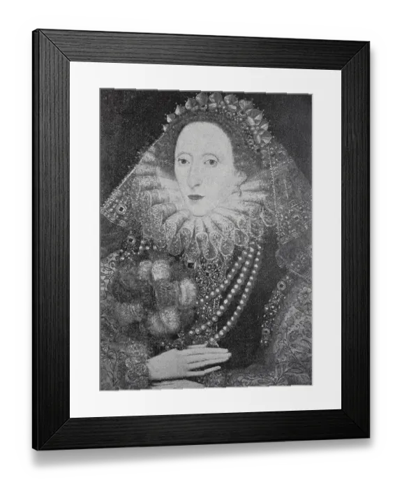 Framed Print : Elizabeth I 7 September 1533, 24 March 1603