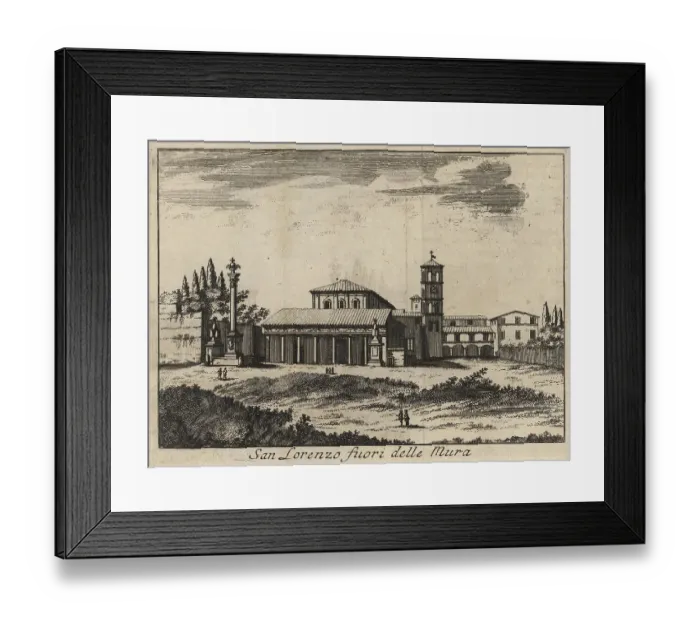 Framed Print : San Lorenzo fuori delle Mura, Rome