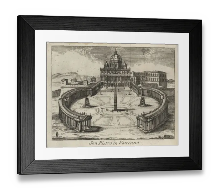 Framed Print : San Pietro in Vaticano, St. Peter's Basilica
