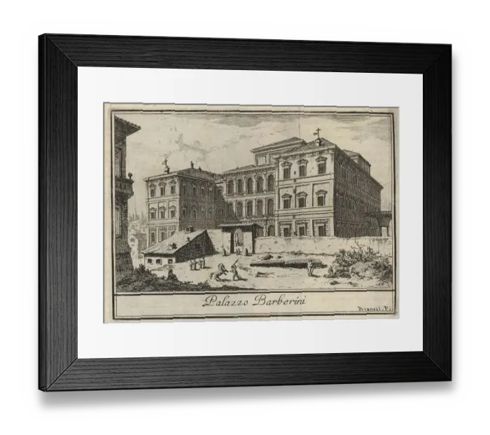 Framed Print : Palazzo Barberini, 1767, Rome, Italy Framed Print : Palazzo Barberini, 1767, Rome, Italy