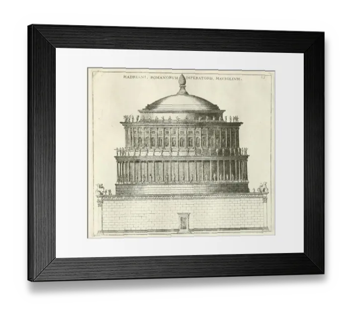 Framed Print : View of the Mausoleum of Emperor Hadrian Framed Print : View of the Mausoleum of Emperor Hadrian