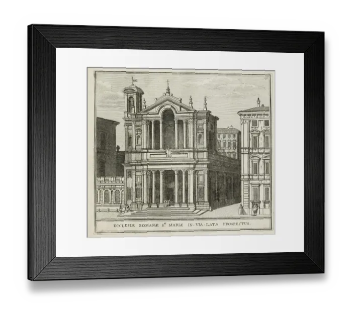 Framed Print : The Church of Santa Maria in Via Lata is a Roman titular deaconry and rectorate church Framed Print : The Church of Santa Maria in Via Lata is a Roman titular deaconry and rectorate church