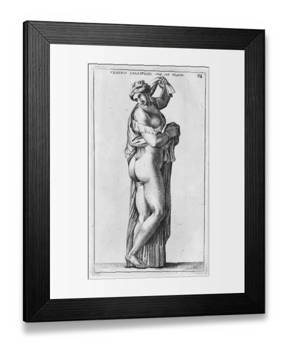 Framed Print : The Roman goddess Diana, marble statue from ancient Rome