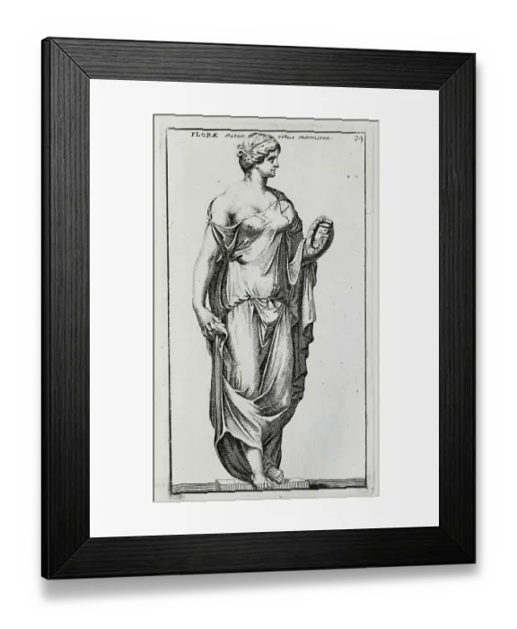 Framed Print : The Roman goddess Flora, marble statue from ancient Rome Framed Print : The Roman goddess Flora, marble statue from ancient Rome
