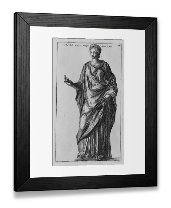 Framed Print : The Roman goddess Flora, marble statue from ancient Rome Framed Print : The Roman goddess Flora, marble statue from ancient Rome