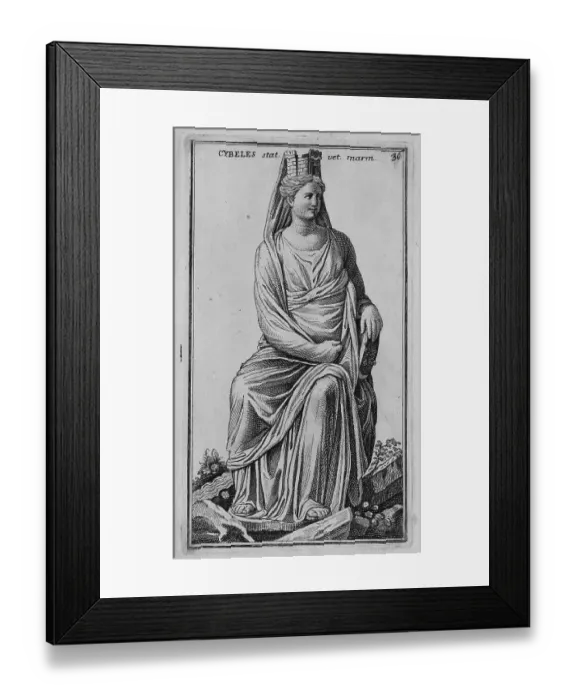 Framed Print : The Greek goddess Kybele, marble statue from ancient Rome Framed Print : The Greek goddess Kybele, marble statue from ancient Rome