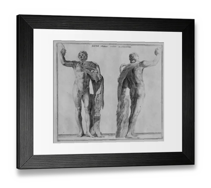 Framed Print : The Roman god Faun, Faunus, a forest spirit