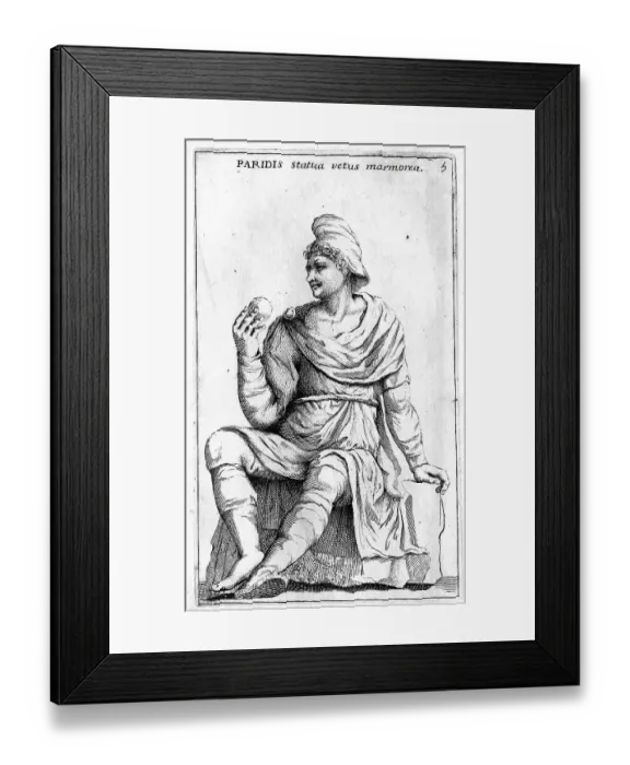 Framed Print : Paris, Peride, in Greek mythology the son of the Trojan king Priam and Hecabe