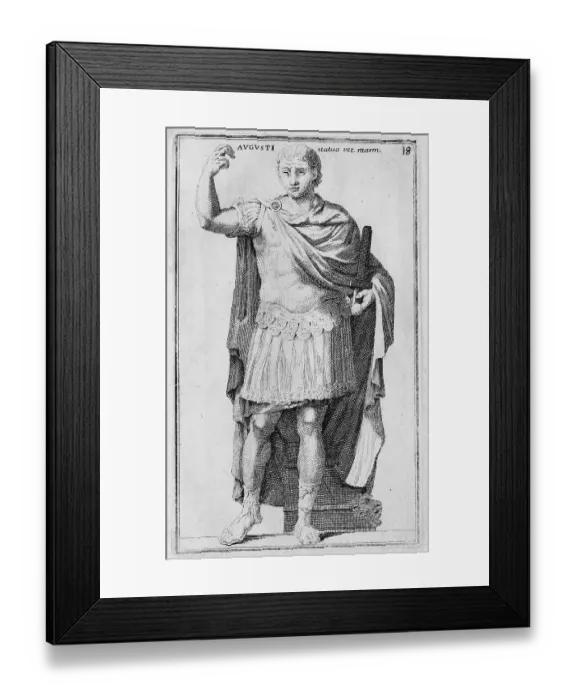 Framed Print : Augustus, Gaius Octavius, 23 September 63 BC 19 August 14 AD was the first Roman Emperor