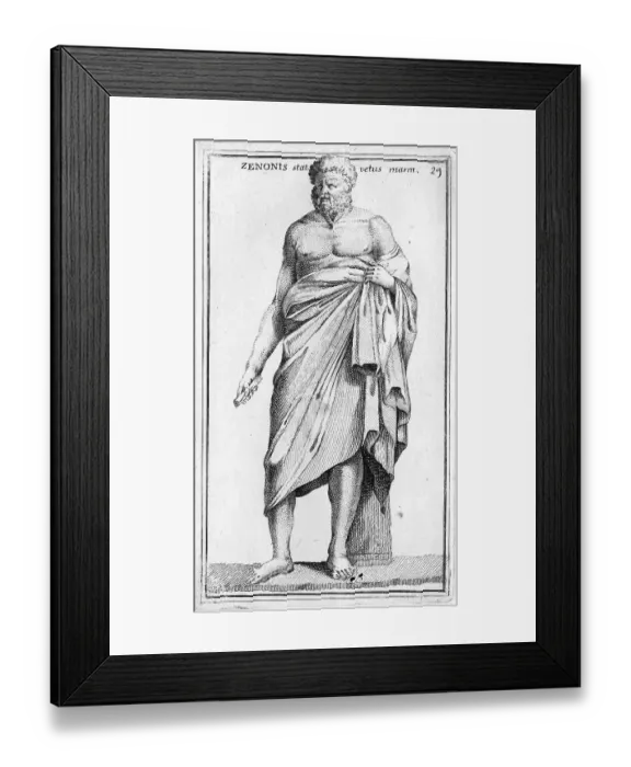 Framed Print : Zenon, Flavius Zeno, Zenonis, born 9 April 491