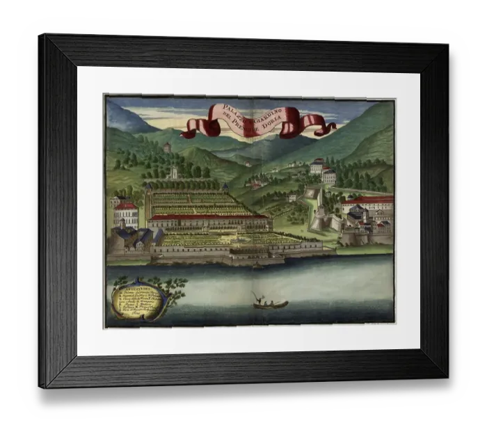 Framed Print : Palazzo Giardino del prencipe Doria
