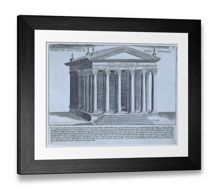 Framed Print : The Temple of Antoninus