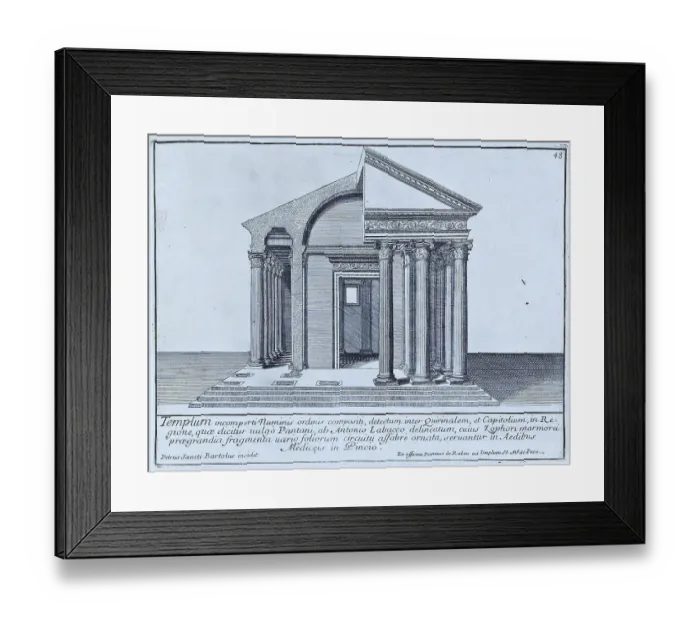 Framed Print : The Temple of Portunus is a Roman temple from the Republican period