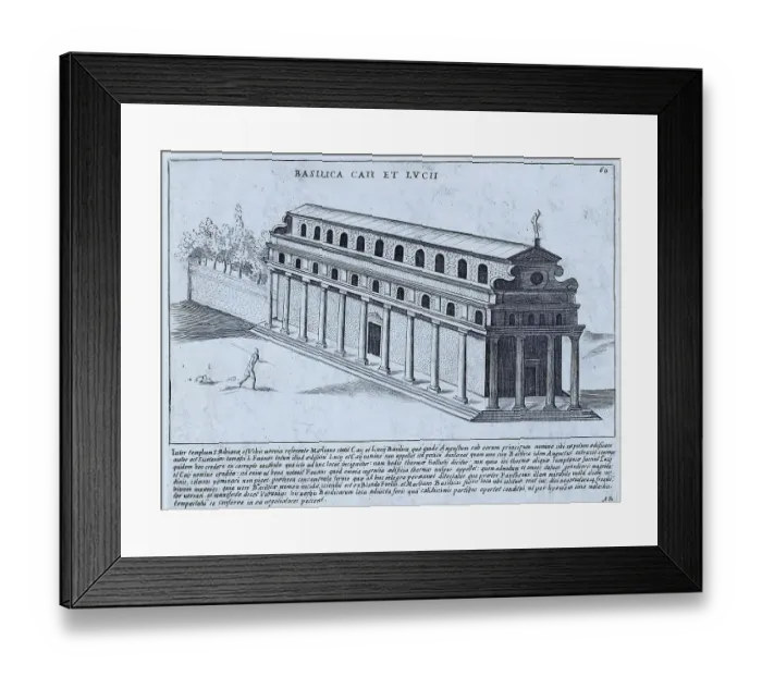 Framed Print : The Basilica of Caius and Lucius was built by Augustus and named after his grandsons