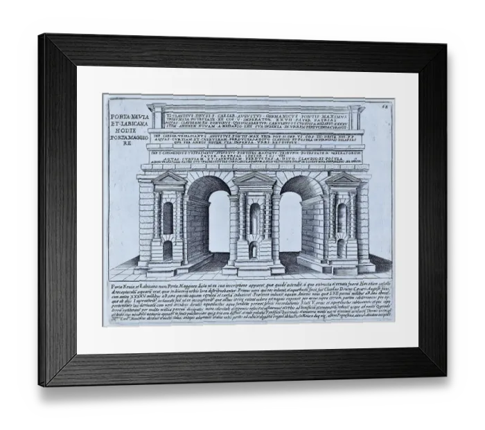 Framed Print : Porta Maggiore was one of 18 major city gates of Rome