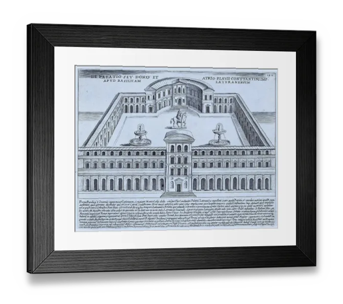 Framed Print : The Palace of Constantine. The palace of the Laterani family came into the hands of Constantine