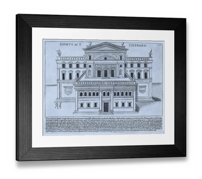 Framed Print : The House of Marcus Tullius Cicero, M Framed Print : The House of Marcus Tullius Cicero, M