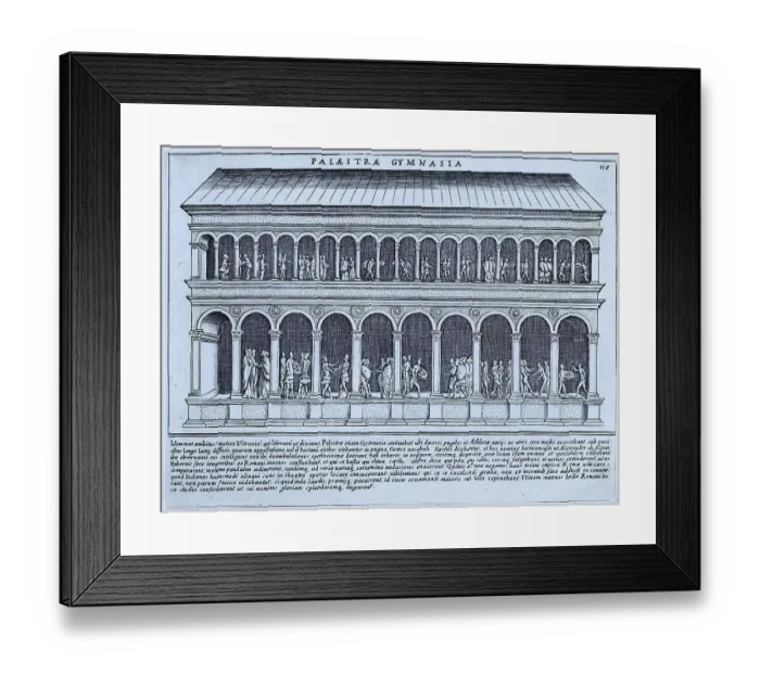 Framed Print : The palestra and gymnasium of the gymnasium Framed Print : The palestra and gymnasium of the gymnasium