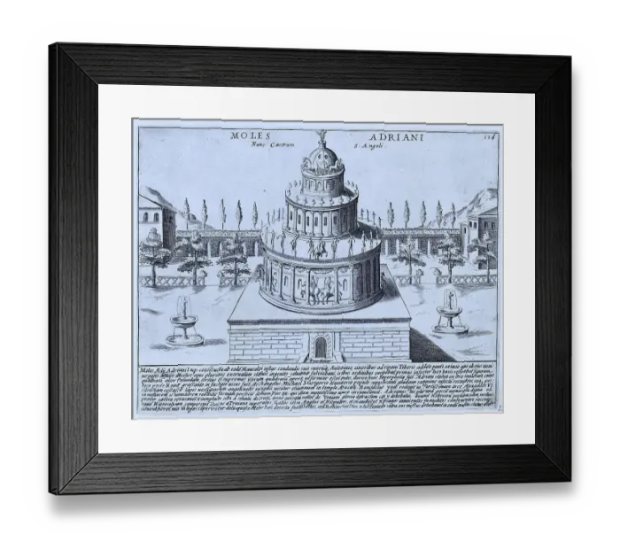 Framed Print : Moles Adriani Nunc Castrum S. Angeli Framed Print : Moles Adriani Nunc Castrum S. Angeli
