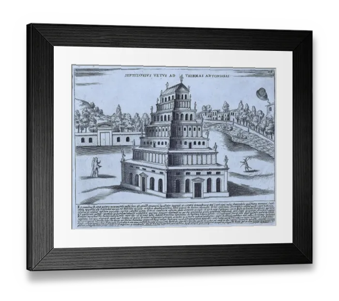 Framed Print : Septizonius Vetus Ad Thermas Antonianas Framed Print : Septizonius Vetus Ad Thermas Antonianas