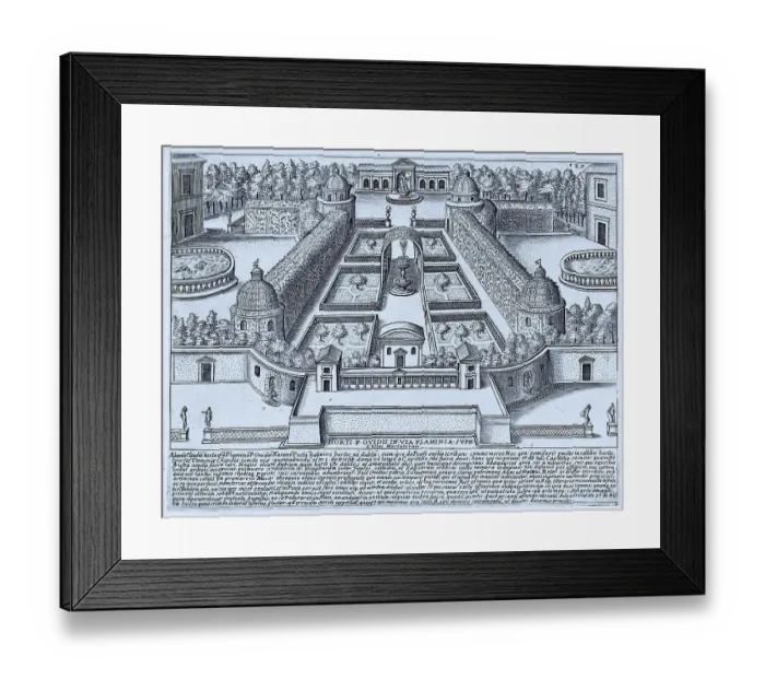 Framed Print : Horti P. Ovidii In Via Flamina Supr (Colles Hortulorum) Framed Print : Horti P. Ovidii In Via Flamina Supr (Colles Hortulorum)