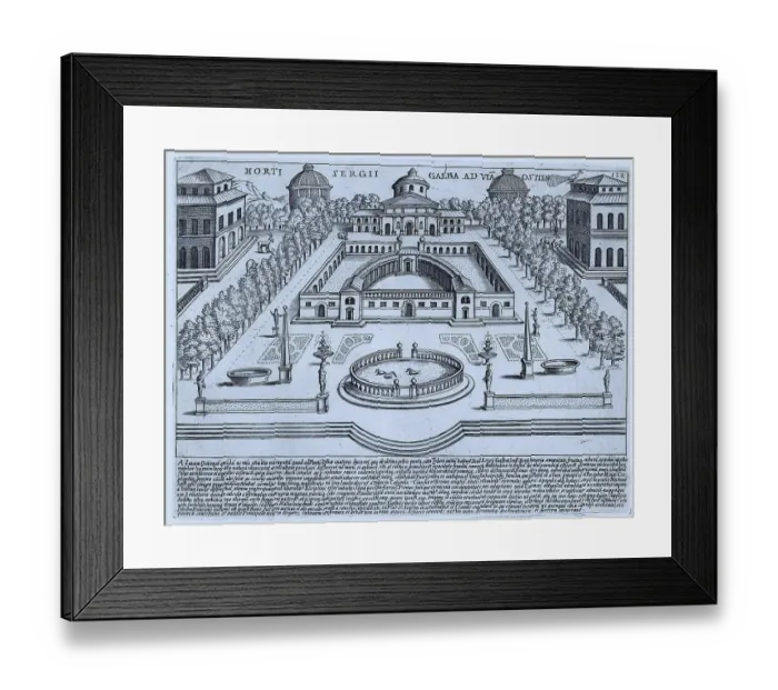 Framed Print : Horti Sergii Galba Ad Via Ostien