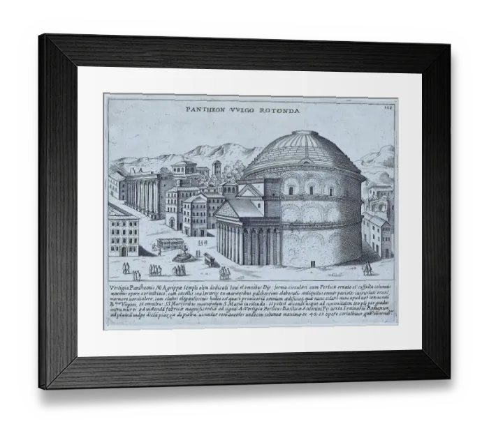 Framed Print : Pantheon Vulgo Rotunda, the remains of the Pantheon Framed Print : Pantheon Vulgo Rotunda, the remains of the Pantheon