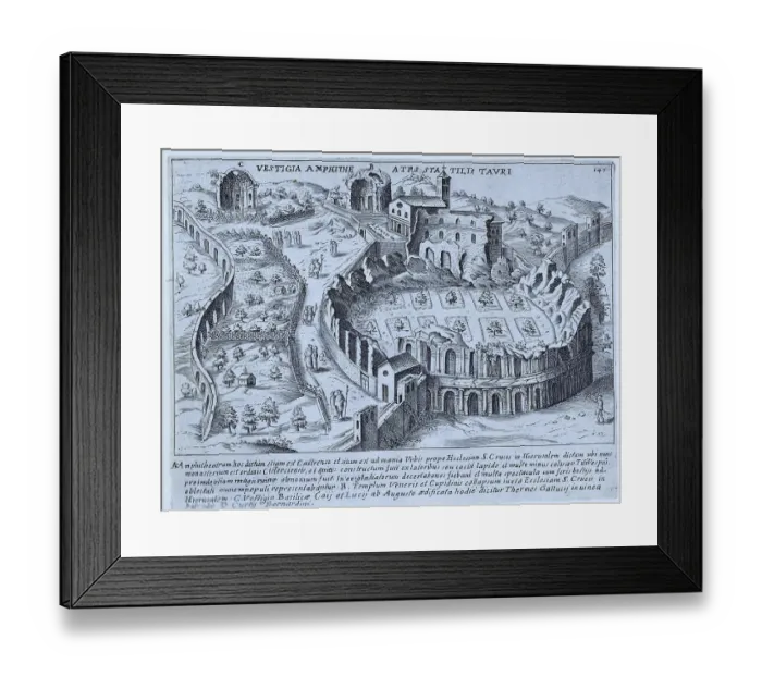 Framed Print : Vestigia Amphitheatari Sta Tilli Tauri