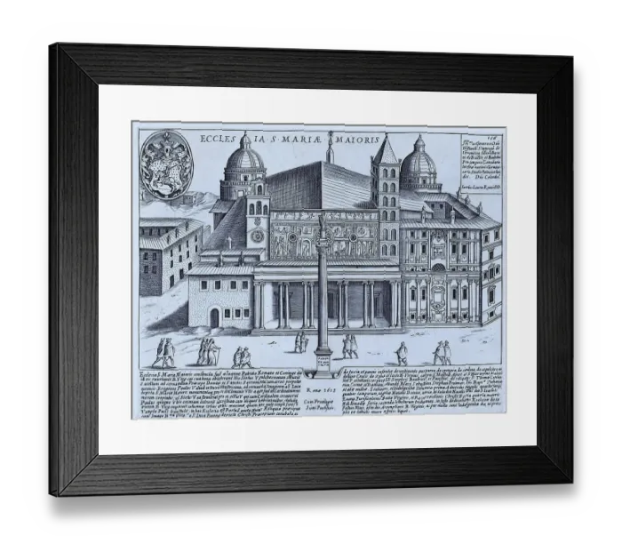 Framed Print : Ecclesia S. Mariae Maioris, The Church of Santa Maria Maggiore