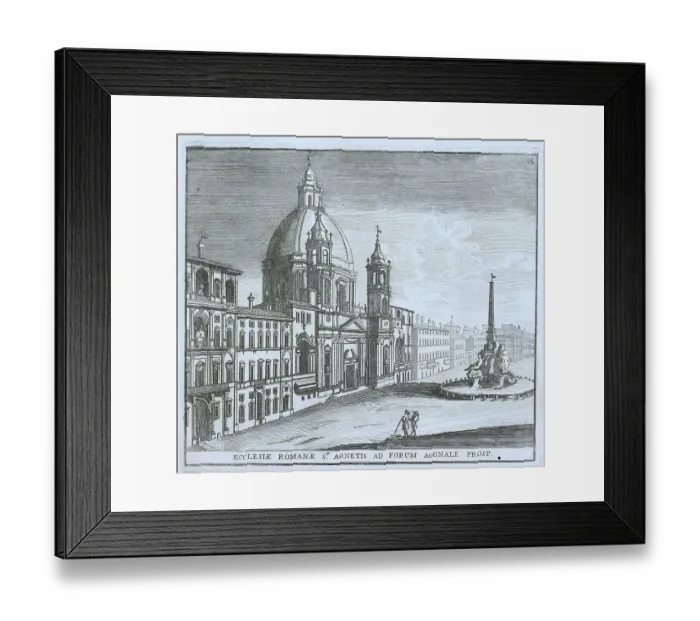 Framed Print : Sant'Agnese in Agone, St. Agnes in Agone