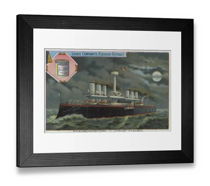 Framed Print : Series Warship Types, Italia, Italy