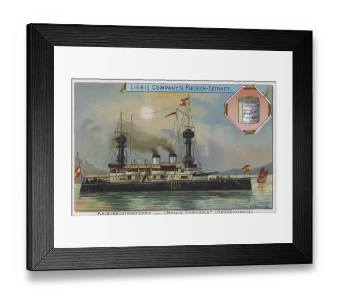 Framed Print : Series Warship Types, Maria Theresa Framed Print : Series Warship Types, Maria Theresa