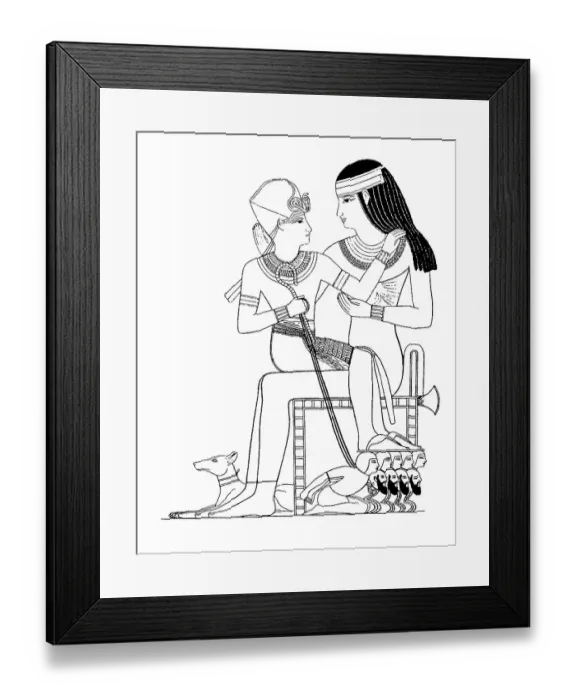 Framed Print : Amenophis II Amenhotep, was the seventh ancient Egyptian king