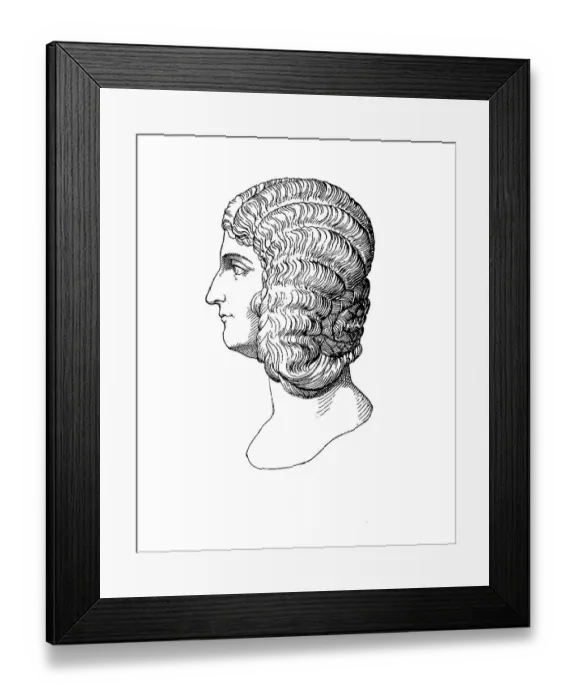 Framed Print : Publia Fulvia Plautilla was the lady-in-waiting of the later Roman Emperor Caracalla from 202 to 205