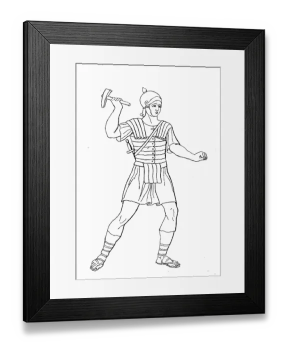 Framed Print : Roman soldier with splint armour Framed Print : Roman soldier with splint armour