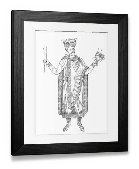 Framed Print : Henry II. 6. May 973 or 978, 13 Framed Print : Henry II. 6. May 973 or 978, 13