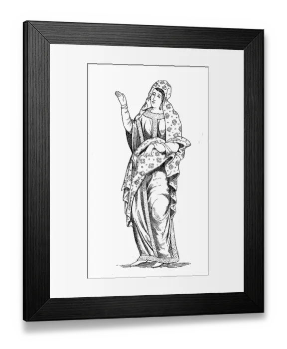 Framed Print : Irmentrude, Wife of Emperor Charles the Bald