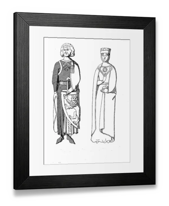 Framed Print : Noble Family in Thuringia, Count and Countess of Gleichen Framed Print : Noble Family in Thuringia, Count and Countess of Gleichen
