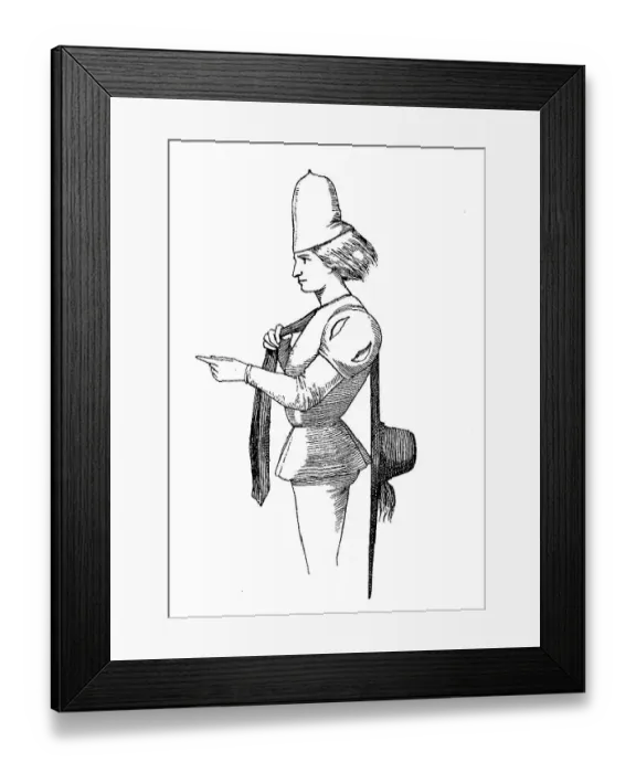 Framed Print : Nobleman from Burgundy with two hats Framed Print : Nobleman from Burgundy with two hats