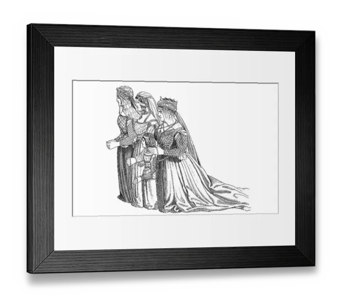 Framed Print : Italy, Venice, noble Venetian woman's traditional costume