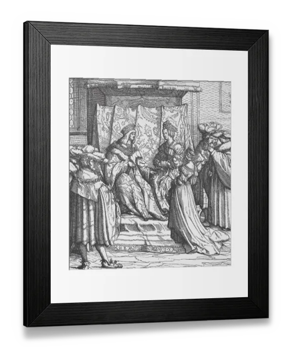 Framed Print : Traditional traditional costume at the beginning of the Reformation