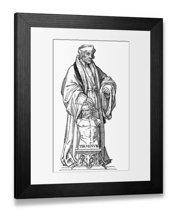 Framed Print : Scholar's traditional costume of the Reformation period Framed Print : Scholar's traditional costume of the Reformation period