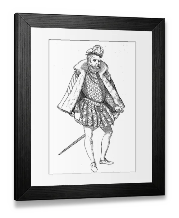 Framed Print : Noble German Men in Spanish Dress