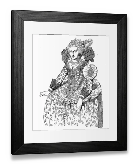 Framed Print : Elizabeth Stuart, 19 August 1596 Framed Print : Elizabeth Stuart, 19 August 1596