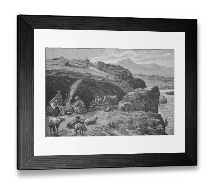 Framed Print : Cave Dwellings of the Shepherds in Dalmatia