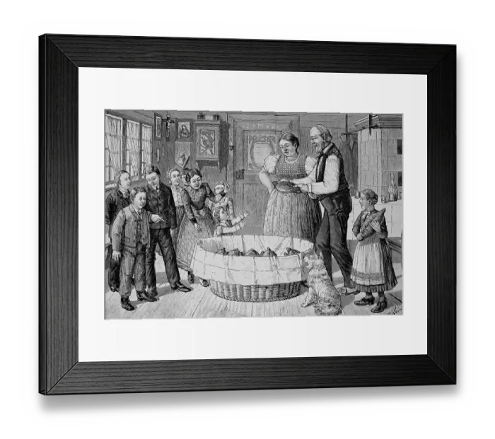 Framed Print : The Pfingswecken fetching in the Black Forest