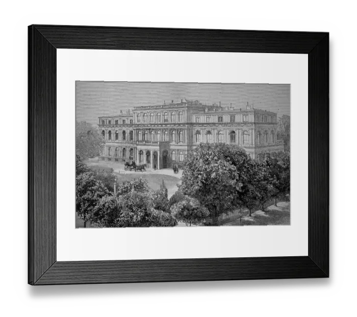 Framed Print : The New Palace of Darmstadt, Germany Framed Print : The New Palace of Darmstadt, Germany